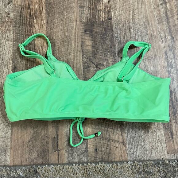 OP bikini floral bottoms solid lace front top - Picture 12 of 13